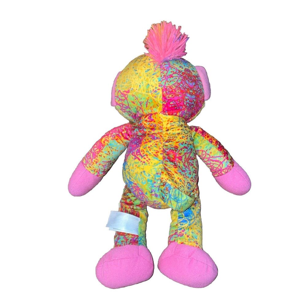 Fiesta Scribleez Fred Plush Monkey 15” Colorful Stuffed Animal C18323 - Picture 4 of 8